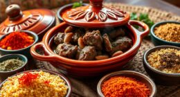 moroccan dishes with spices