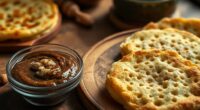 moroccan pancakes with spreads