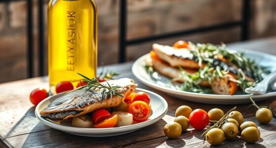 olive oil fish herbs