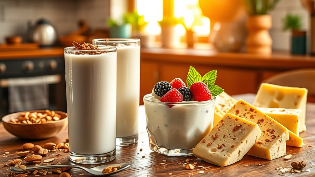 plant based lactose free dairy alternatives