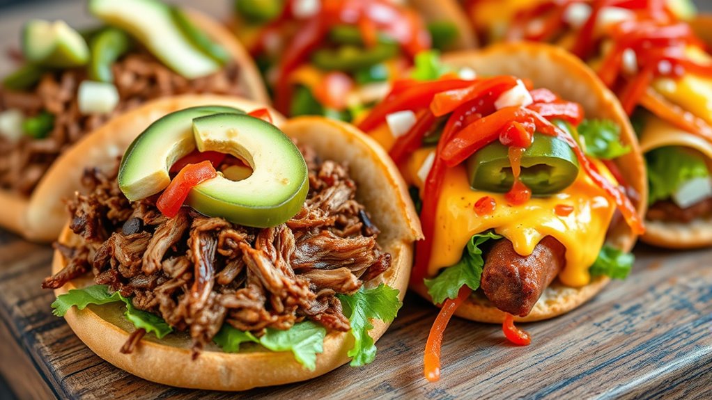 regional toppings and bread