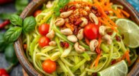 spicy green papaya salad