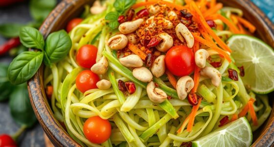 spicy green papaya salad