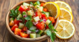 spicy tomato cucumber salad