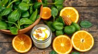 spinach yogurt citrus benefits