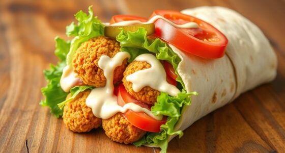 vegan protein packed wrap