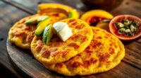 venezuelan colombian breakfast arepas