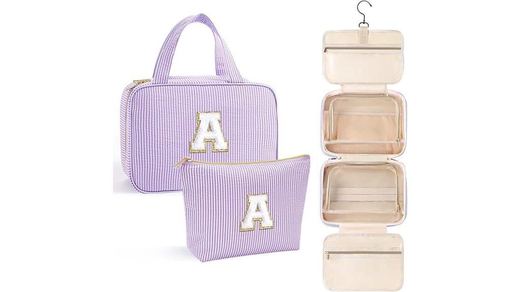 festive travel toiletry bag