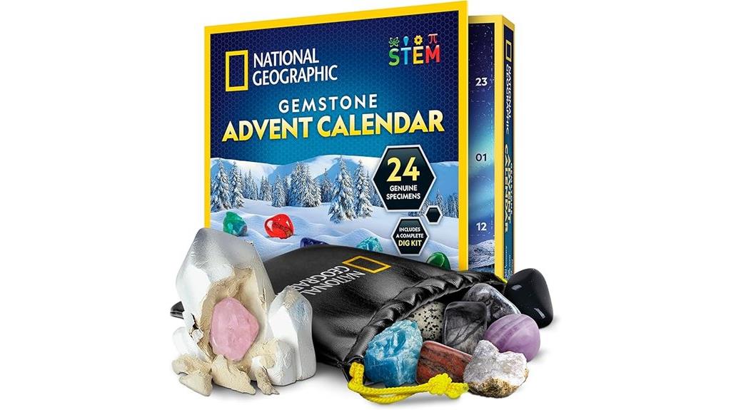 gemstone themed advent calendar