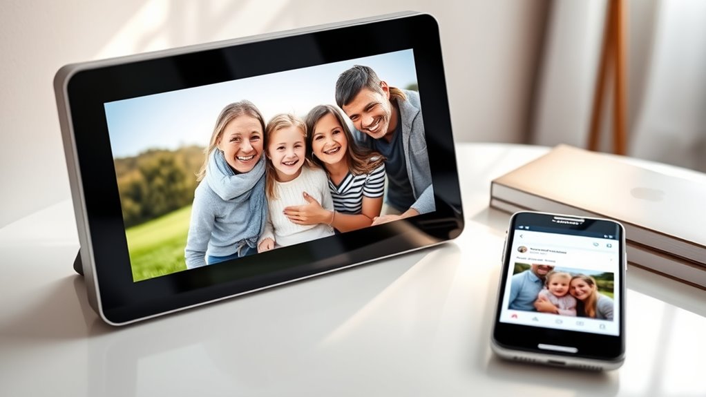 top email enabled digital frames