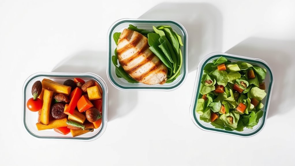 top glass meal containers