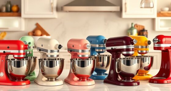top kitchenaid mixer colors