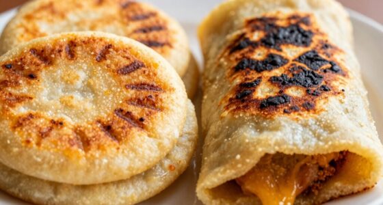 arepas pupusas food comparison