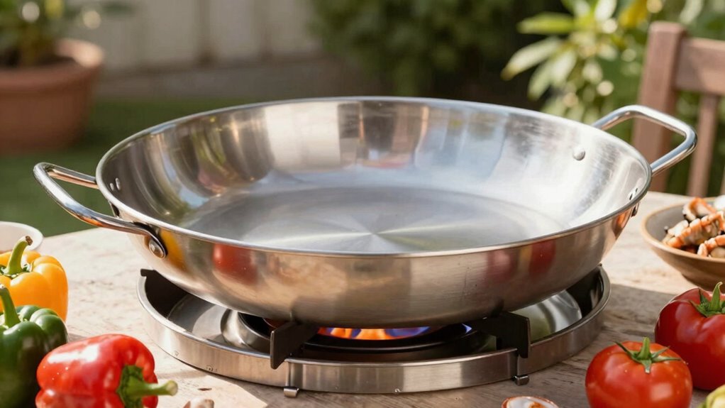 choosing outdoor paella pans