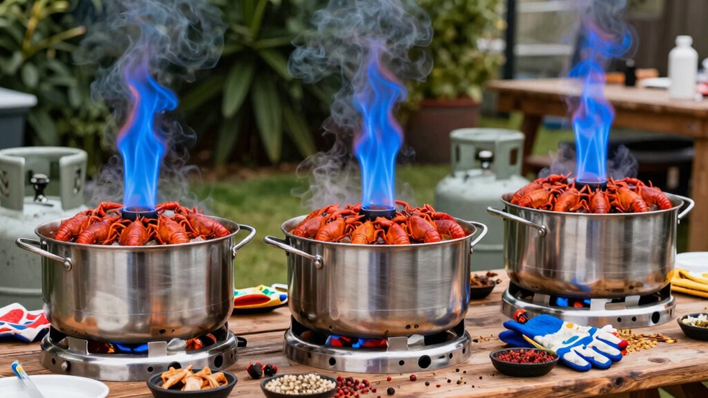 crawfish boil burner considerations