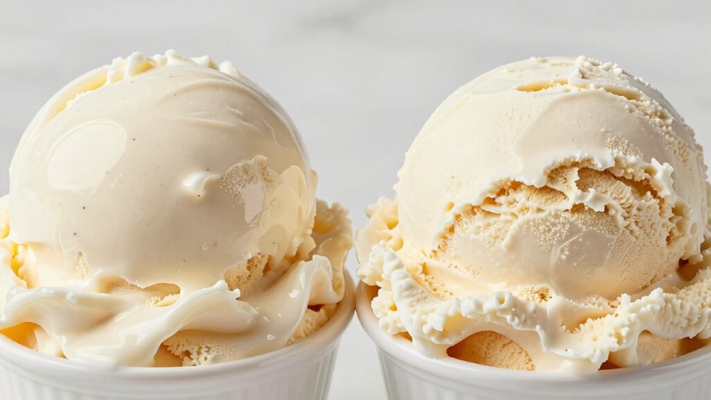 creamy versus airy textures