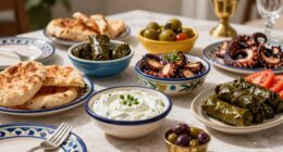 greek appetizer sharing platter