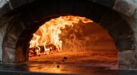 high temperature pizza baking