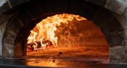 high temperature pizza baking