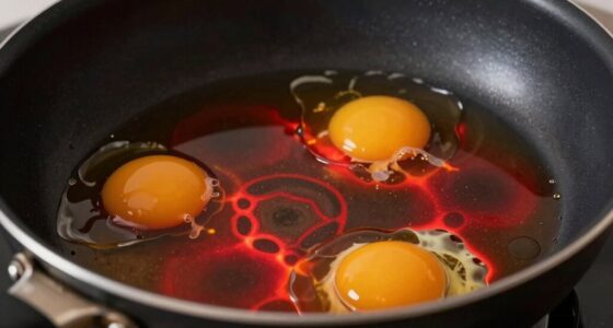 non stick induction egg cooking