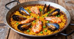 paella pan size heat socarrat