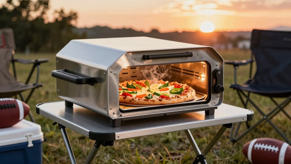 portable efficient tailgating pizza oven