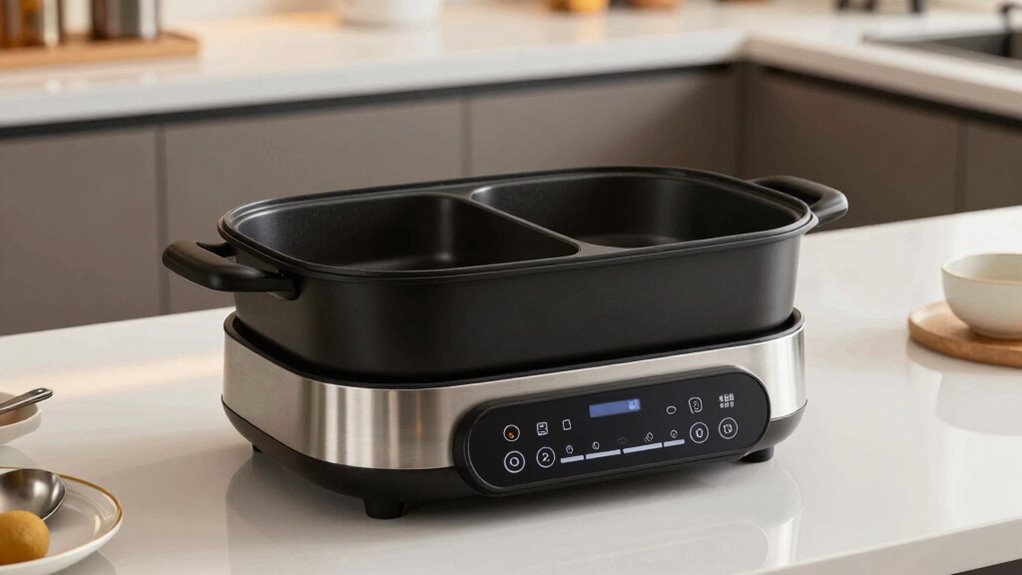 top dual temp electric hot pots
