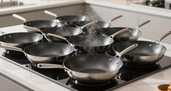 top flat bottom woks