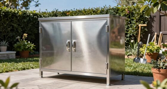 top outdoor steel cabinets