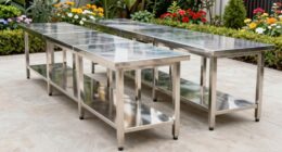 top stainless steel outdoor prep tables