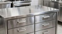 top stainless steel prep tables