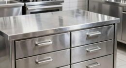 top stainless steel prep tables