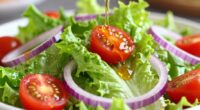 acid enhances salad flavor