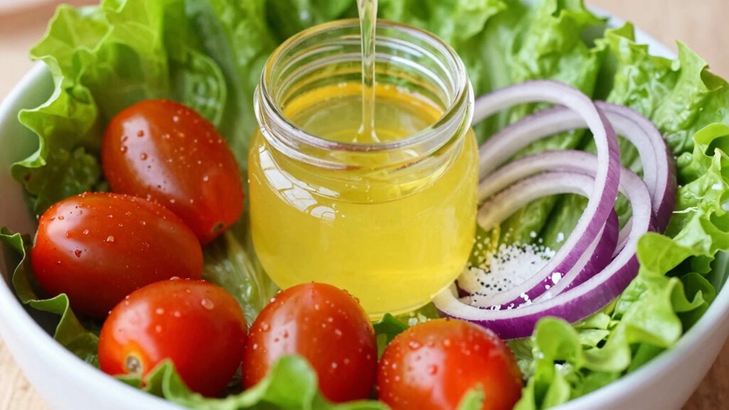 acid enhances salad flavors