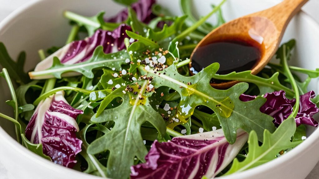 balance bitterness with dressing
