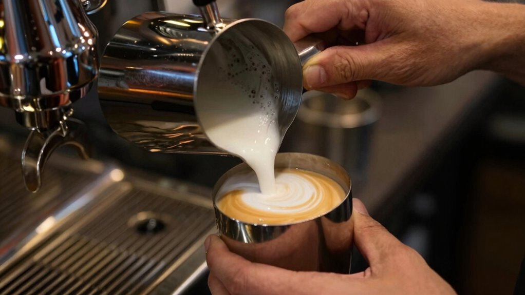 consistent milk frothing routine
