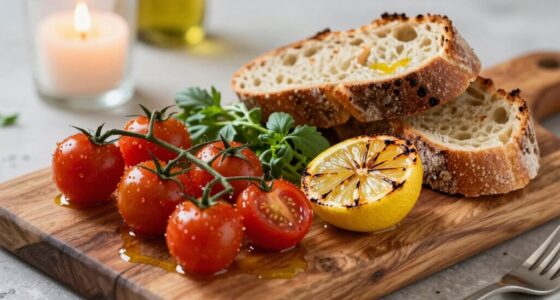 create a functional dinner platter