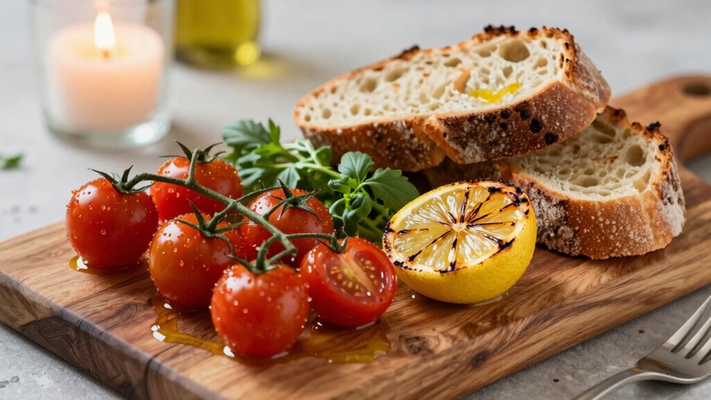 create a functional dinner platter