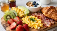 create appealing breakfast display