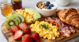 create appealing breakfast display