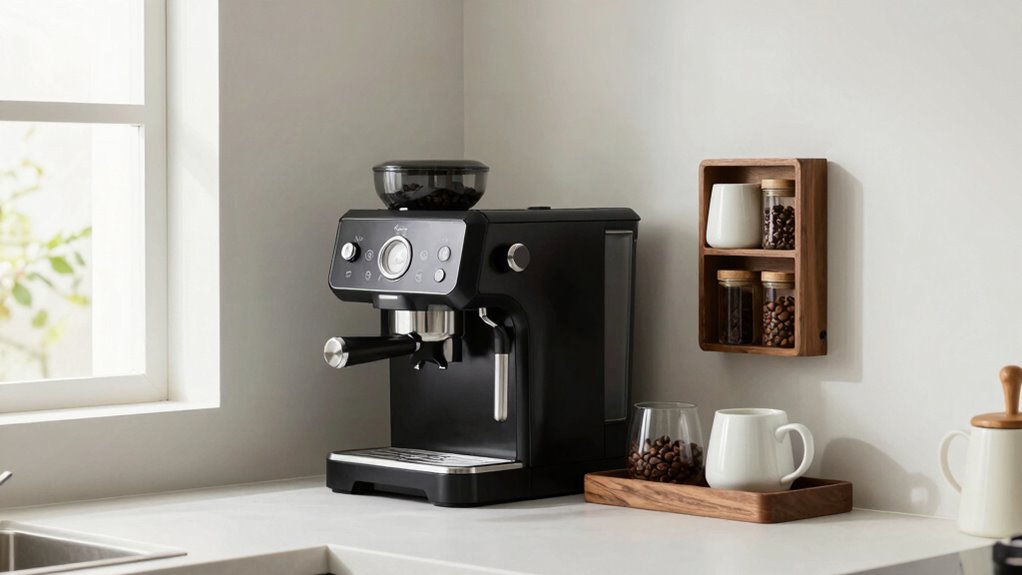 efficient compact coffee setup