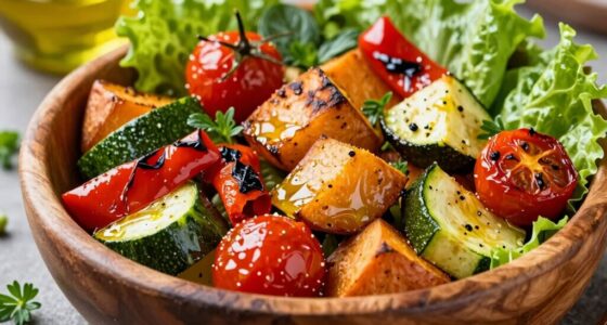 enhance salads with roasted vegetables