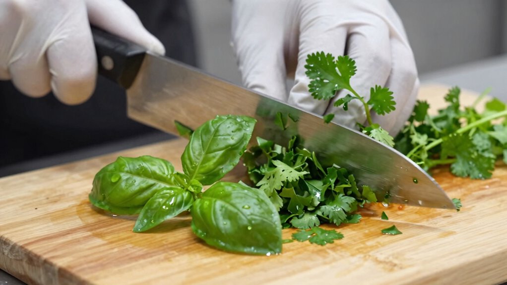 fresh herbs enhance vibrant salads