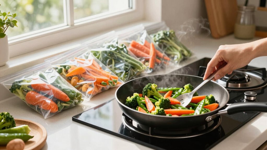 frozen vegetables simplify dinners