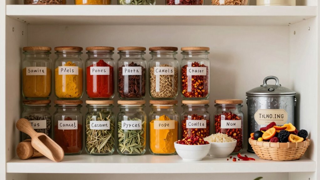 gradually stock diverse ingredients