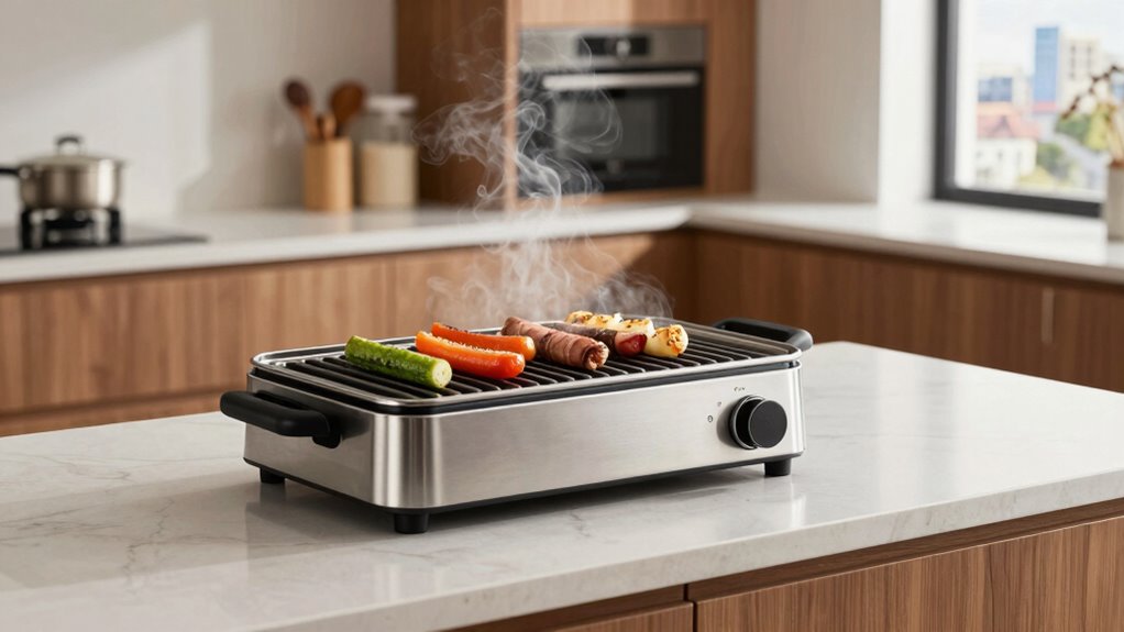 indoor smokeless grilling convenience