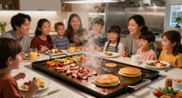 large family breakfast centerpiece