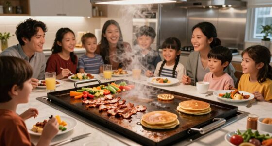 large family breakfast centerpiece