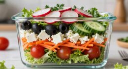 layer salads to prevent sogginess