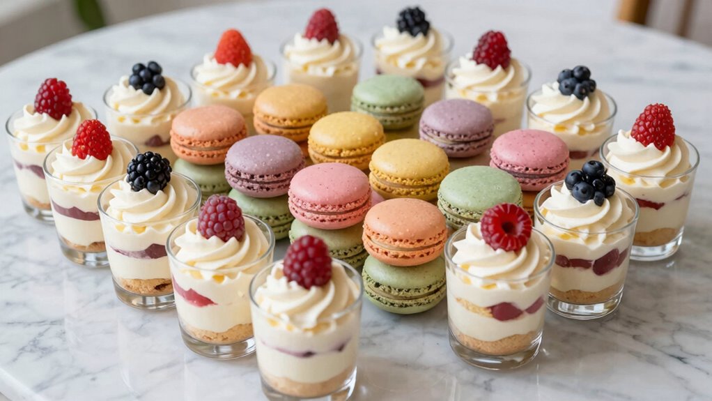 layered customizable dessert components